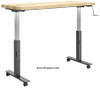 Diversified Hi-Lo Bench - 1-3/4" Maple Top - 60"W x 24"D - Adjustable Height From 25" to 36"