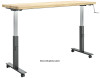 Diversified Hi-Lo Bench - 1-3/4" Maple Top - 72"W x 24"D - Adjustable Height From 25" to 36"