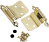 Rockler Surface-Mount 3/8" Insert Hinges, Pair, Brass