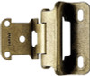 Rockler Partial Wrap 1/4" Overlay Hinges, Pair, Antique Brass