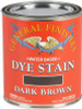 General Finishes Water Based Dye Stain, Dark Brown, Quart