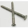 Flat Head Wood Steel Screws, 3/4" x 6, Box/100