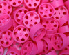 Rear Speed Dragster Wheels With Holes, Pink, pkg/100