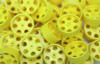 Rear Speed Dragster Wheels With Holes, Yellow, pkg/100