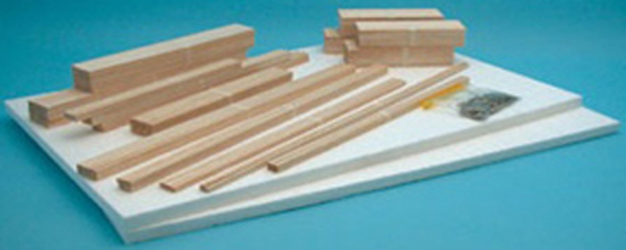 House Framing Kit, Balsa - Hip Roof Style - Paxton/Patterson