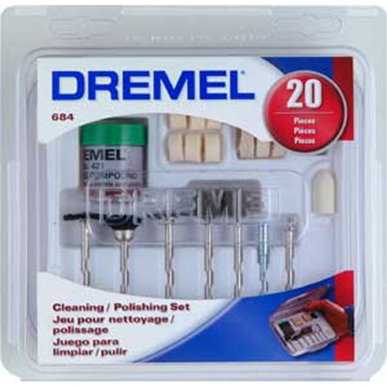 Dremel Assorted Sets - Cleaning/Polishing 20 pcs - Paxton/Patterson