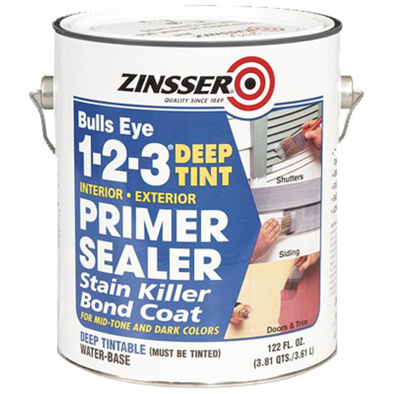 Zinsser Bulls Eye 1-2-3 Primer Sealer & Stain Killer - 1 gal can