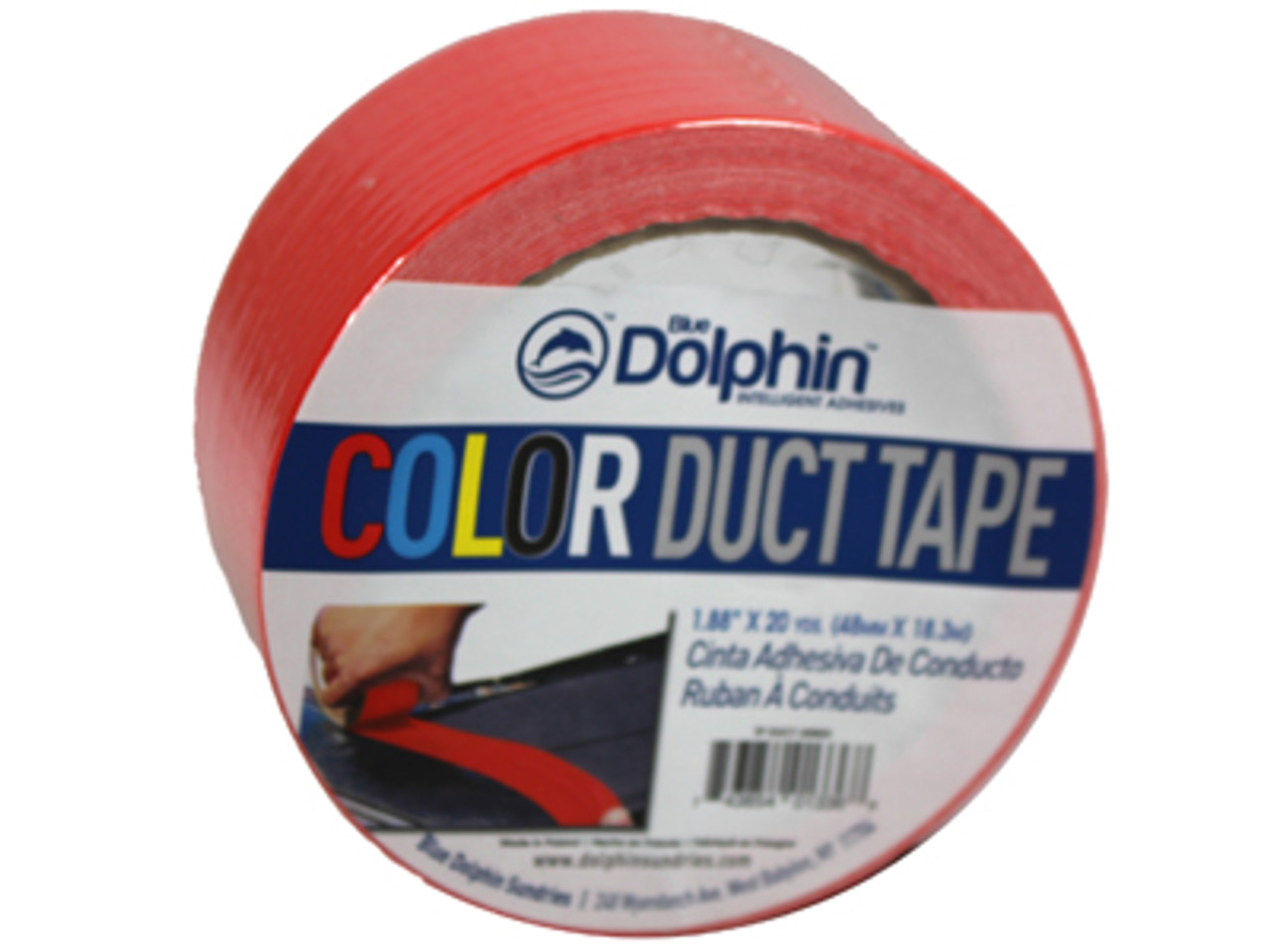 Blue Dolphin Color Duct Tape, 2W x 20 yd, Red - Paxton/Patterson