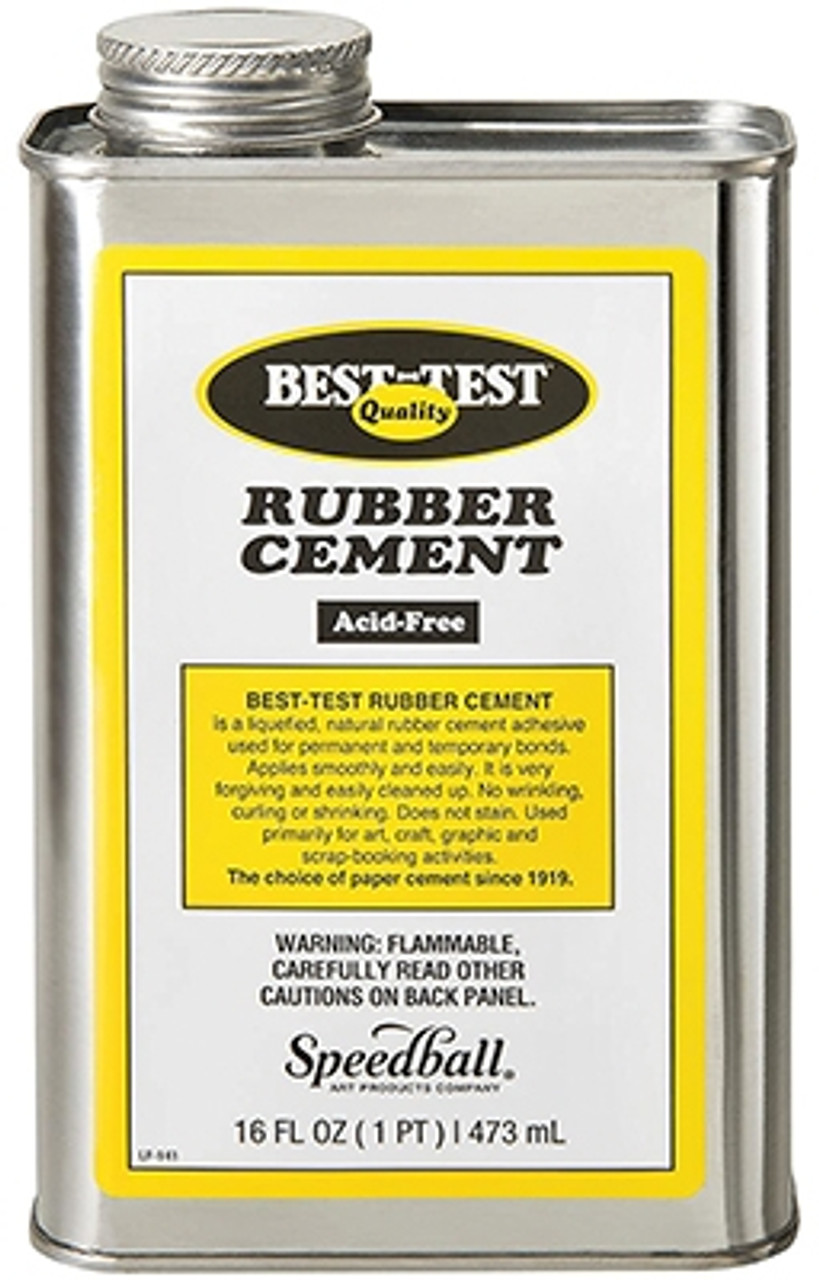 Best-Test Rubber Cement Brush-In-Cap-4Oz