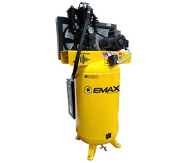 EMAX Vertical Tank Air Compressor, 80 Gal, 5HP 208/230V 1PH