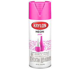 Krylon Neon Paint, 12 oz., Pink