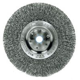 Weiler TruLock Wire Wheel Brush - 8" x 1-1/2"/.014 Wire, 2"Arb - Max. 6000RPM