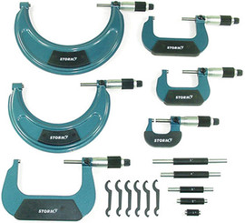 Storm Micrometer Set - 0 - 6" Range - 6 Piece Set