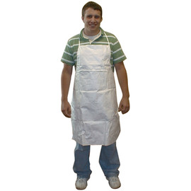 Disposable Apron - White 27" x 36" - pkg/10