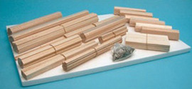 Refill Balsa Lumber for Model Home Kits - Two-Story Townhouse