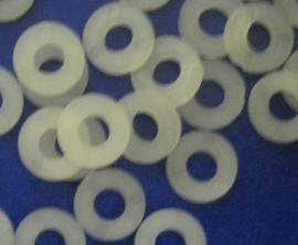 Nylon Washer - Flat #6 - Pkg/100