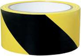 Hazard Stripe Tape - Black/Yellow - 2" x 18 yd.