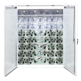 Sellstrom Sanitizing Cabinet for Protective Eyewear - W/36 Glasses & 10 Goggles