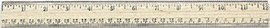 Wescott Ruler - 12" Hardwood, Pencil Groove