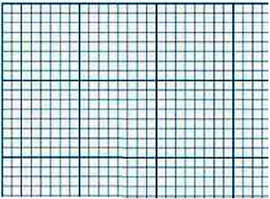 Pacific Arc Cross Section Drawing Paper, 17" x 22", Grid Size X8, pkg/50