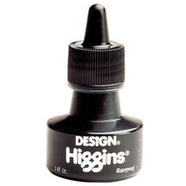 Higgins Waterproof Black India Drawing Ink - 1 oz.