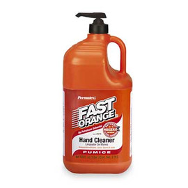 Permatex Fast Orange Hand Cleaner - Smooth - Pump Bottle With Nail Brush - Gallon