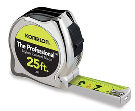 Komelon High-Viz Chrome Professional Tape Rule - 5/8" x 12'