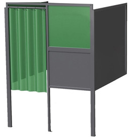 Greene Manufacturing Universal Arc Welding Booth - 60"L x 60"W x 84"H Wall Mounted Starter Unit