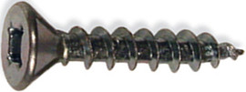 Flat Head Square Drive Screws, 1-1/2" x 10, Box/100