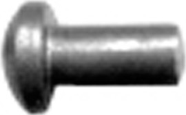 Jaycee Soft Iron Rivets, Round Head- 1/8" x 1/4" (658 per lb.), 1 lb.