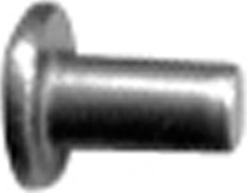 Jaycee Soft Iron Rivet, Flat Head, 1/8" x 1/4" (667 per lb.), 1 lb.