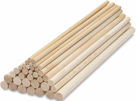 Hardwood Dowel Rods, 1/8" x 36"