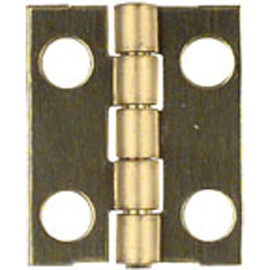 The Hillman Group Solid Brass Broad Butt Hinge - 3/4" x 1" W/Screws -pkg/4