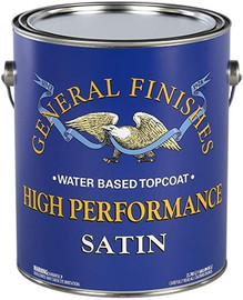 General Finishes Water Based High Performance Polyurethane Top Coat, Satin, Gallon