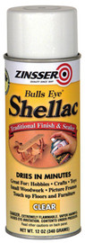 Zinsser Bulls Eye Shellac - Clear Aerosol - 12 oz