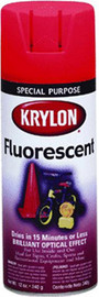 Krylon Fluorescent Spray Paint, Cerise (Cherry), 11 oz.