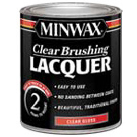 Minwax Clear Brushing Lacquer, Semi-Gloss, Quart