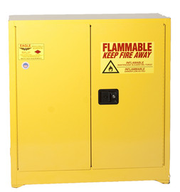 Eagle Standard Flammable Liquid Safety Storage Cabinet - Manual Close - 30 Gallon