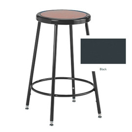 KI Steel Stool - 24"- 33" Adjustable Leg - Black - Shipped Unassembled With All Necessary Hardware