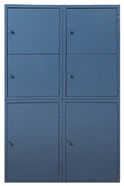 Montisa Armstrong Storage Cabinet - Slate Blue - 8 Door 18" x 30" - OAL 36"W x 21"D x 62"H