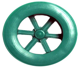 Rear Spoke Dragster Wheels With Spokes, Green, pkg/100