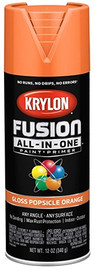 Krylon Fusion All in One Spray Paint, Gloss, Popsicle Orange, 12 oz.