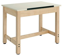 Diversified Woodcrafts Drafting/Drawing Table - 36"W x 24"D Adjustable Surface, 30"H