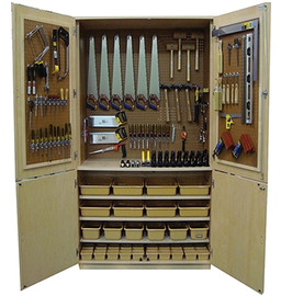 Woodworking Tool Locker With Tools - 48"