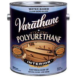 Varathane Water Base Polyurethane Finish, Satin, Quart