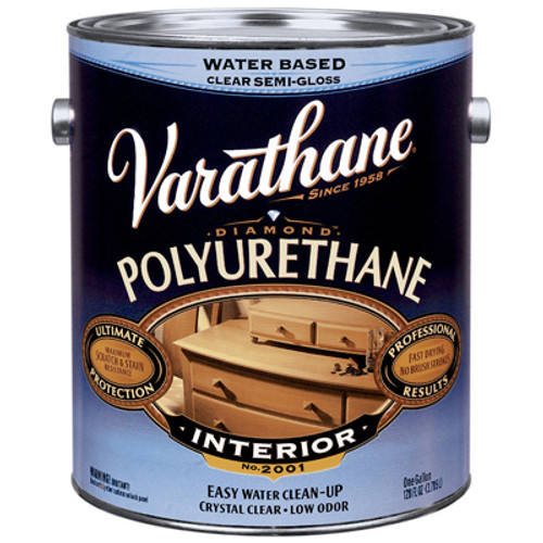 Varathane Water Base Polyurethane Finish, Satin, Gallon