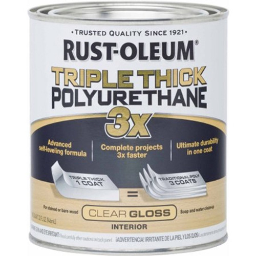 Varathane Triple Thick Polyurethane, Gloss , Quart