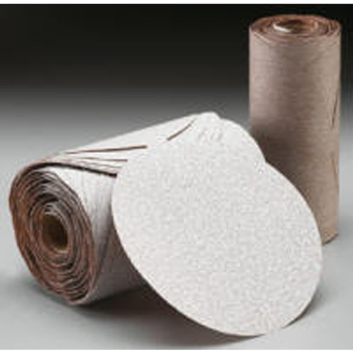 Abrasive Paper, Norton "Stick & Sand" 100 Grit Sanding Disc, Aluminum Oxide, 6", roll/100
