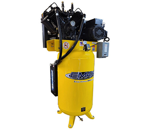 EMAX Vertical Tank Air Compressor, 80 Gal, 7.5 HP 208/230V 1PH