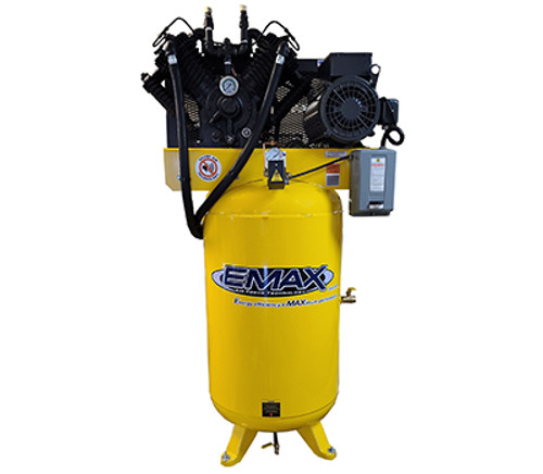 EMAX Vertical Tank Air Compressor, 80 Gal, 10 HP 208/230V 1PH